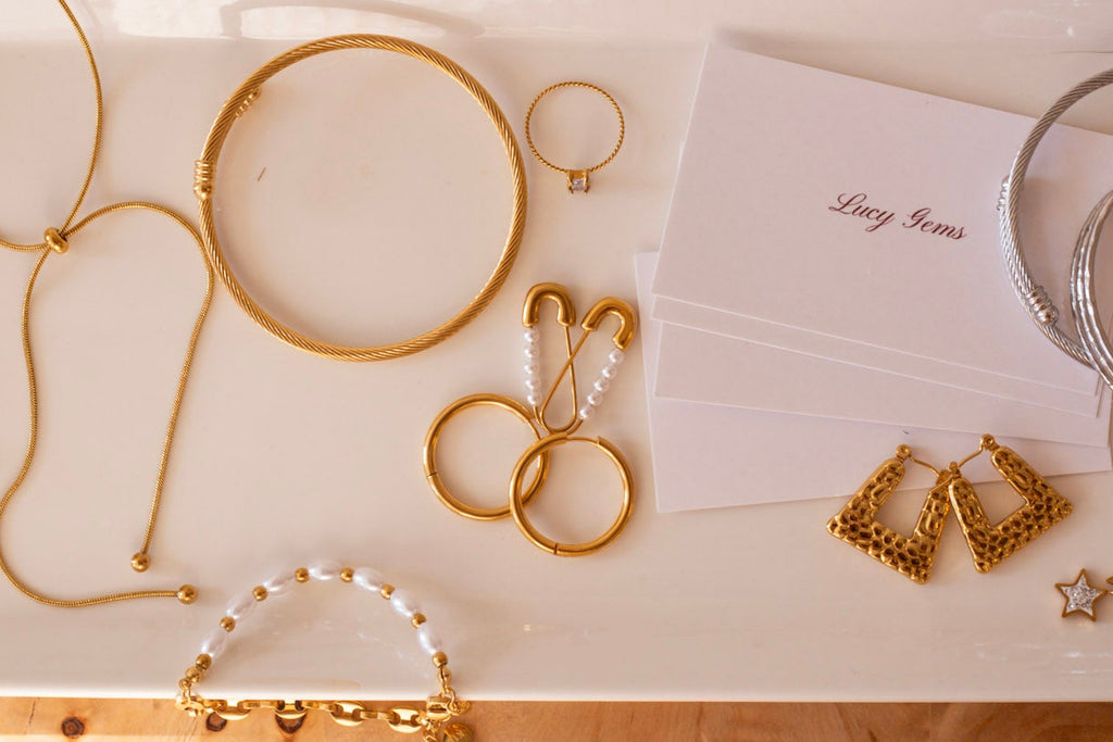 Pearled Pin Hoops