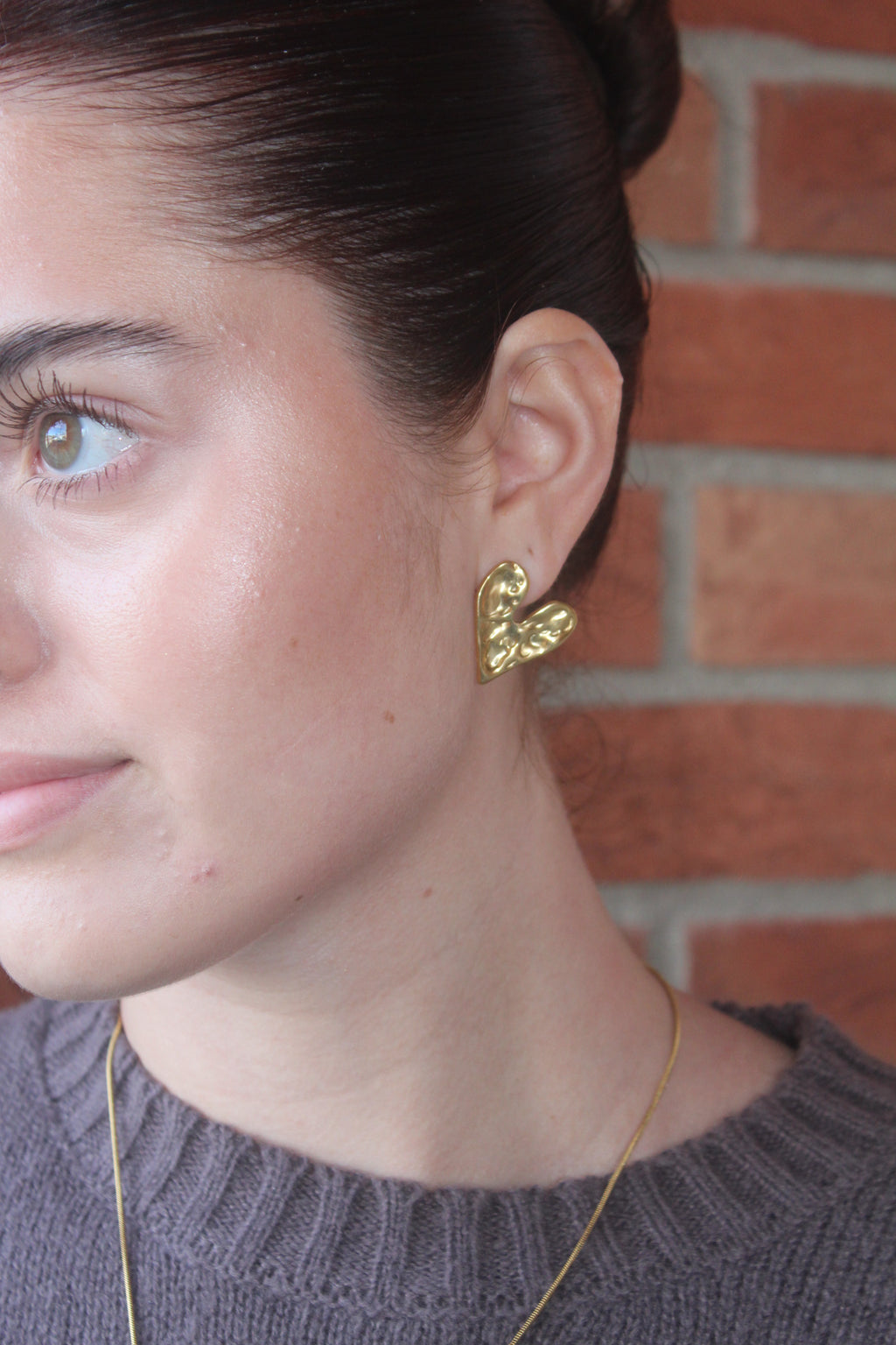 Golden Hearts Earrings