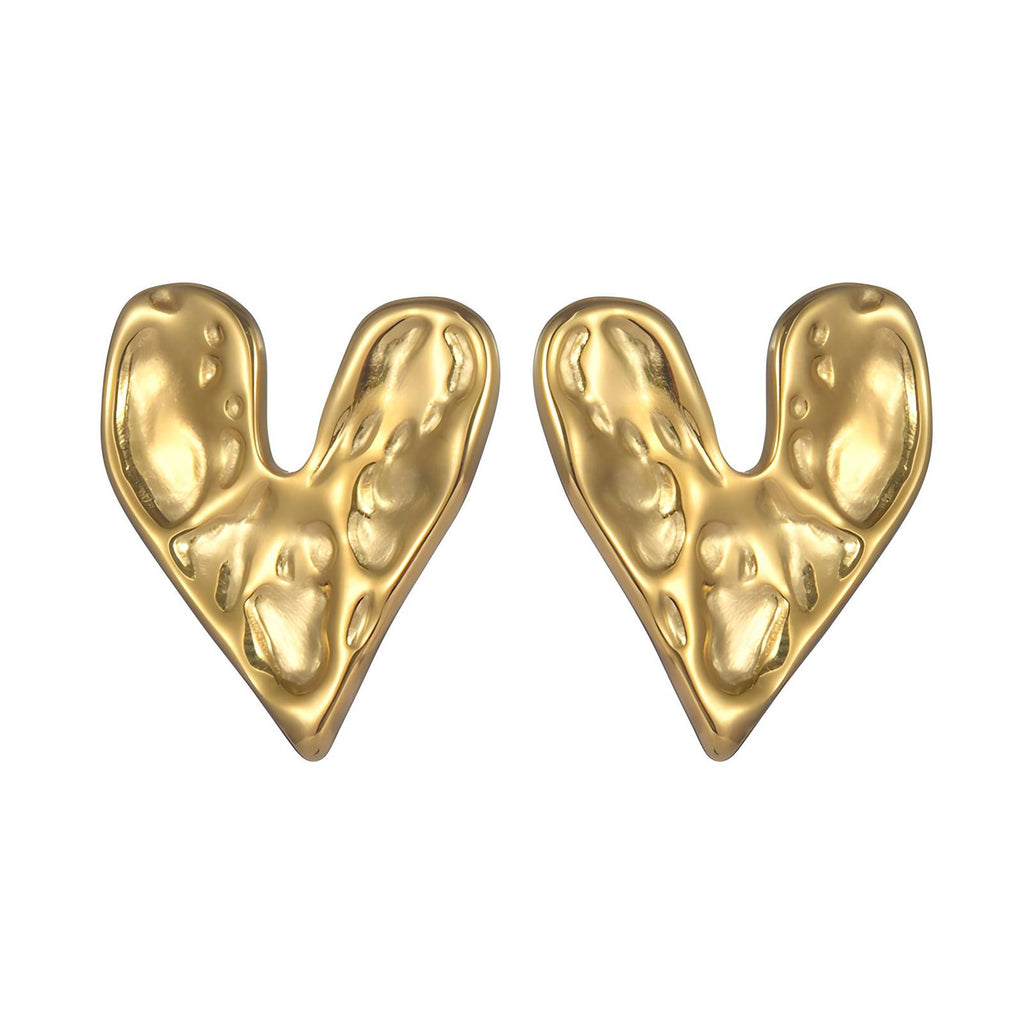 Golden Hearts Earrings